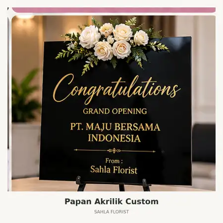 Papan Bunga Akrilik Kawasan Industri Terpadu Batang